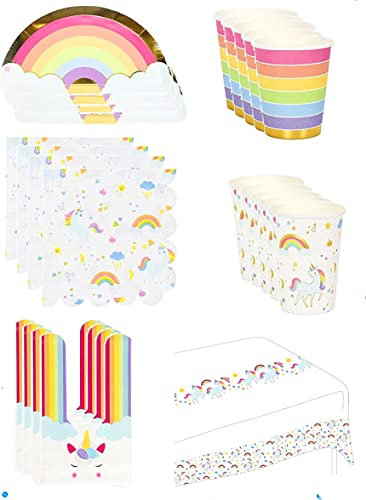 Kit Minions 8 niños completo de cumpleaños (8 platos, 8 vasos, 16 servilletas, 1 mantel + 10 velas mágicas) para niños y niñas.
