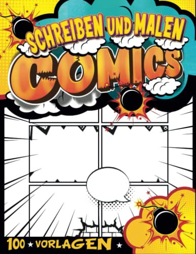 Comic Kreatives Buch Für Malen Und Zeichnen: Anime-Zeichenbuch Für Comics | Schreibe Und Zeichne Comic-Romane Für Teenager | Geschenkideen Junge 11 Jahre