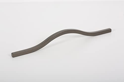 Gedotec Möbelgriffe Alu Grau | 1 Stück - Falttüren-griffe Möbel zum greifen | BRAVE | modernes vintage Industrie Design | Länge: 600 mm | Schrankgriffe - Schubladengriffe - Küchengriffe - Türgriffe