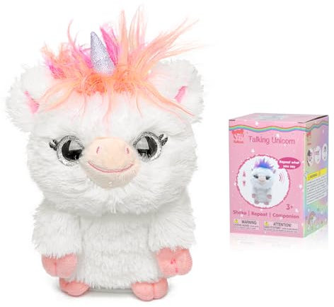 YH YUHUNG Interaktiver Plüsch Einhorn Sprechender spricht, Spielzeug für Kinder ab 3 Jahren