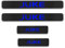 CWWHY 4 Pcs Carbon Fiber Car Door Sill Protector Stickers for NIS-san Juke, Welcome Pedal Kick Plates Scuff Guard Non-Slip Auto Styling Accessories, Blue