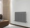 Radiator Horizontal Vertical Designer Flat Panel Central Heating Radiator 600mm Height (600x612mm Single, Anthracite)