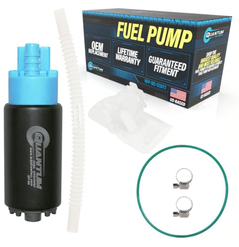QFS OEM In-Tank Fuel Pump Replacement for Honda Goldwing, 2001-2017, OEM 16700-MCA-013, 16700-MCA-003, GL1800 with Flex Hose, Gasket Tank Seal, Strainer