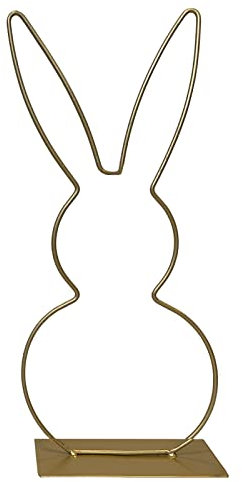 Metallring Hase Dekoring Gold 40 cm Bastelbedarf Tischdekoration Osterdeko 2025 Floristik Bastelring Frühling
