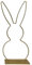 Metallring Hase Dekoring Gold 40 cm Bastelbedarf Tischdekoration Osterdeko 2025 Floristik Bastelring Frühling