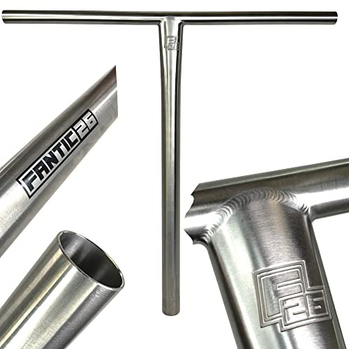 Fantic26 Keto Themis Titanium Stunt-Scooter Bar I Trick I Tret I Kinder I Roller I Lenker I Extrem Leicht I Freestyle I Profi I SCS I HIC I Höhe 50-73 cm I Ersatzlenker (SCS, Raw Themis, 70cm)