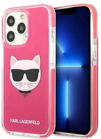 Karl Lagerfeld KLHCP13XTPECPI Hülle für iPhone 13 Pro Max 6,7 hardcase Fuchsie