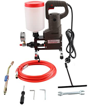 NICCOO Hochdruck-Fußbodenfugenmaschine, 1100W Betonleck Injektionspumpe Hochdruck Perfusion Verfugen Maschine Hochdruck-Vergusspumpe, Hochdruck-Einspritzpumpe für Betonrisse Leckage Reparatur