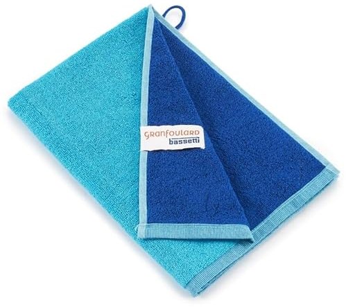 Bassetti NEW Shades Gäste-Handtuch aus 100% Baumwolle in der Farbe Türkis T1, Maße: 40x60 cm - 9328126
