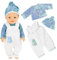 JurciCat Kleidung Bekleidung Outfits für Babypuppen Puppenkleidung Puppenzubehör mit Hut Langarm Hose Puppe Zubehör für Baby Puppen 35-43 cm Geschenk für Kinder Mädchen Jungen(Puppen Nicht enthalten)