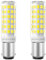 VIIVUU 6W B15d LED Lampe, Ersetzt 50W 60W Halogen Glühlampe,LED Leuchtmittel Kaltweiß 6000K 220V 230V 570Lumen für Schlafzimmer Wandleuchte Wohnzimmer Kronleuchter 2er Pack