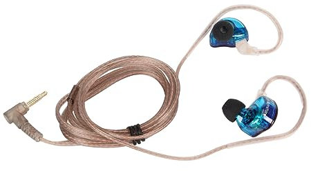 VBESTLIFE ZST Auricolare In-ear, 1BA 1DD HiFi Monitor Cablato Auricolare con Spina Ad Angolo Retto da 3,5 Mm, Auricolari Cablati con Cancellazione del Rumore per Musicisti