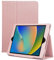 [TECH SHEK] Folio Case for iPad 9th / 8th / 7th Generation (2021/2020/2019) 10.2 Inch - [Corner Protection] Premium Vegan Leather Stand Back Cover WITH Pencil Holder, Auto Sleep/Wake (Rose Gold)