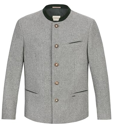 Stockerpoint Trachtenjacke Conrad Blazer, Gris Claro Abeto, 46 Hombres