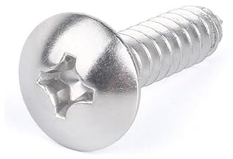 RKODRSMG 10/15/20/30 Stück 304 Edelstahl-Kopf selbstschneidende Holzschraube Phillips-Gewinde metrische Kreuzpilzschraube M2 M2,5 M3 M4 M5 M6(35mm (15pcs),M5)