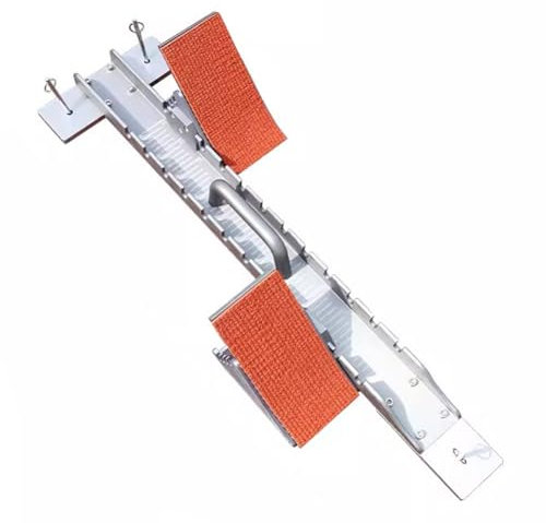 KK-GGL Sprinter startblock, spår- och fältstartblock, justerbar 6 vinkelinställning för nybörjare, multifunktion aluminiumlegering startblock, för plastbanan, spår,90cm b