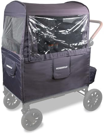 Wonderfold Wetterabdeckung für W2 Elite Premium Kinderwagen Buggy 3 in 1 UV-Schutz und Zubehör - Reise Buggy, Vielseitig & Wetterbeständig