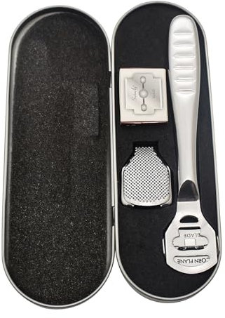 Stainless Steel Pedicure Foot File Professional Callus Remover for Dry and Wet Feet Hard Skin Remover Foot Rasp Kit for Soft & Smooth Heels Professional Foot File Kit for Dry