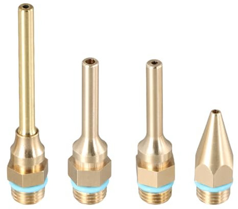 Set di 4 ugelli per pistole a caldo – punte in rame per fai da te, artigianato e riparazioni, 2,0 x 32 mm, 2,0 x 50 mm, 3,0 x 50 mm, 2,0 x 70 mm, per hobbisti e professionisti