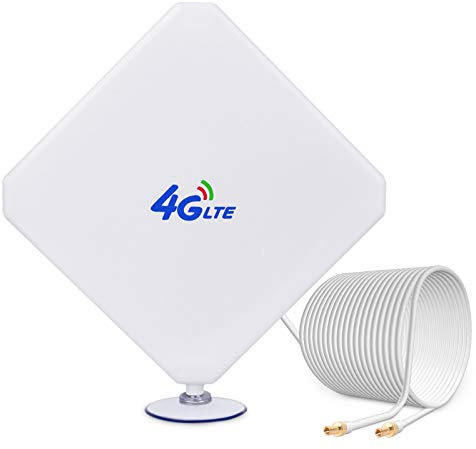 35dBi Antenna 4G LTE TS9 Maschio Omnidirezionale Dual Mimo Antenna di rete con 2m Cavo per Modem USB Router Hotspot MiFi WiFi Mobile 4G LTE Huawei E5577, E5786,E5785, ZTE MF910, MR1100, MR2100