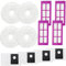 KimSin Accesorios para Eureka J15 Pro Ultra robot aspirador de repuesto, 4 paños mopa, 4 bolsa de polvo, 4 filtros