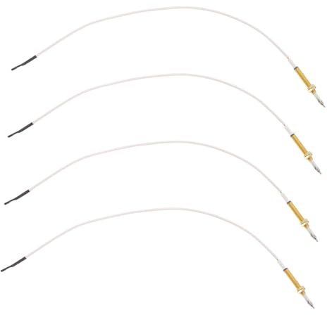 Hemobllo 4pcs Ignition Needle Thread Sensing Needle for Furnace Igniter Replacement Grill Igniters Wires Socket for Gas Stove Oven Spark Heater