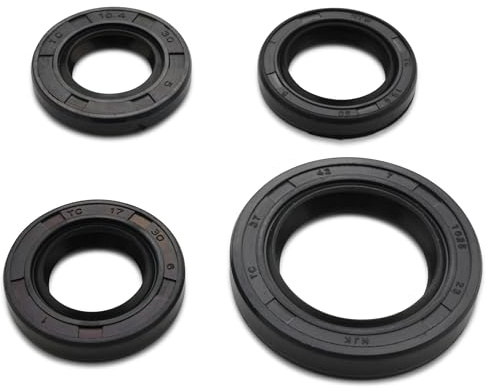 Easyboost Wellendichtring Satz Dichtungen für Kurbelwelle und Getriebegehäuse 50cc GY6 4T und 139QMB Baotian BT49QT, Kymco Agility, Dink, People, Super 8, Peugeot Kisbee, Speedfight 3-4, Tweet, V-Clic