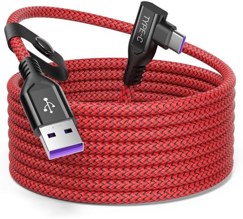 Cavo USB C 1.8M,100W 6A Cavo USB C 90 Gradi Nylon Supercharge Cavo di Ricarica per HONOR 200 Pro 200 Lite Magic6 Lite Pro Magic7 Lite Pro,100W Ricarica Rapida Cavo per Huawei HONOR 90 70 Lite X8b X6b