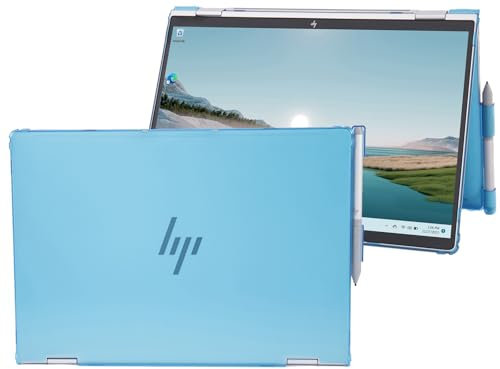 mCover Funda solo compatible con laptop HP Elite x360 1040 G11 2 en 1 de 14 pulgadas 2024 ~ 2025 (no es compatible con ningún otro modelo HP), color aguamarina
