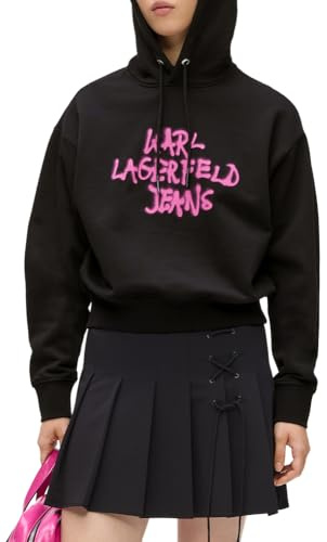 KARL LAGERFELD JEANS Damen Regular Graffiti Hoodie