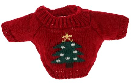 HEALSOPTHY Handgefertigter Puppen Bären Pullover aus Wollgarn Wiederverwendbare Leichte und Kompakte Kleidung für Stofftiere und Niedliche Outfits Geeignet für Teddy und Stofftierpuppen