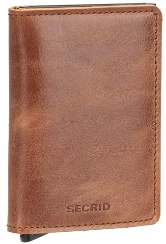 Vintage Brandy - Brown Slim Wallet by Secrid
