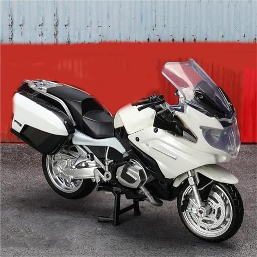 HFMXZHI Modèle réduit de Moto Collection De Maquettes Motos 1/18 pour BMW R1250 RT Maquette en Alliage Cadeau d'anniversaire(White)