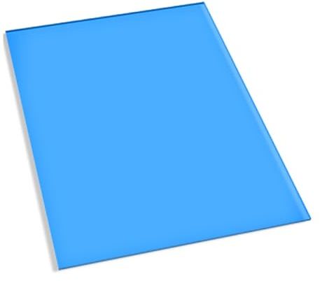 Lake Blue Polycarbonate Carport Shelter Panels - 2mm Thick Outdoor Sunshade Canopy for Terrace Patio & Garden -Rain Protection Size 6 x 32 inches