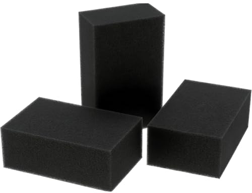 CtiUjdx 3 PCS Fish Tank Filter Sponges, Aquarium Filter Media Pads for Mechanical and Biological Filtration, Compatible with Fish Tanks, Sump Filters, Ponds, and Hydroponic Systems