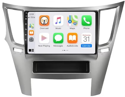 Autoradio Carplay für Subaru Outback Impreza Legacy 2009-2014 9 Inches Android 15 Display Radio Steering Wheel Controls Für, 4 Core 2G+32G