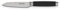 Le Creuset Coltello Santoku, Lama in Acciaio Inox 18,8 da 13 cm con filo Liscio Manico Fenolico, Nero,Argento, 98000213000300