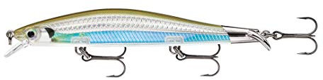 Rapala Unisex-Adult Ripstop Angelköder-Angelzubehör mit Zweiteiliger Tauchschaufel-Süßwasser Spinnköder-Lauftiefe 1,3-1,6m-Fischköder 12cm, 14g-Hergestellt in Estland-Moss Back Shiner