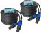 keepdrum SC004 20m Speakon Lautsprecherkabel Boxen-Kabel 2 STÜCK