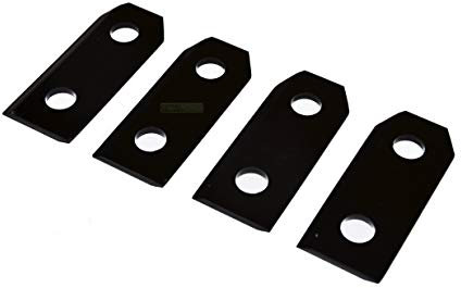 perfektGarten 4 X 7 CM shredder blades compatible with BRILL/GARDENA Mulchcut Quattro Hattrick 78964 11353