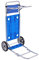 LOLAhome Reforzado Carro portasillas con Brazo Porta Nevera rígida y Convertible en Mesa de Aluminio y PVC Azul de 45x50x105 cm