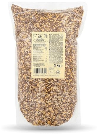 KoRo - Bio Saatenmischung 2 kg - Proteinreiches Topping für Salate und Suppen - Zum Backen von Brot und Crackern - Auch für Vögel, Hunde und Pferde geeignet - Ballaststoffreich