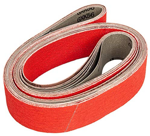 ABRTEN Sanding Belts 2x72 Inch (51x1829mm) Ceramic & Aluminum Oxide Assorted (kit) 6 Pack (1 Each of 60 80 120 150 240 400 Grits) for Knife Makers Belt Sander Grinding Belts