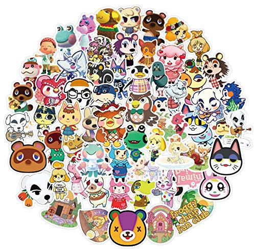 Modou 100pcs Animal Crossing Stickers Cool Game Stickers for Water Bottles Waterproof and Perfect for Laptop Hydro Flask Car Phone