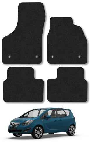Vauxhall Meriva (2010-2017) Carpet Car Mats | Black Edge Trim Tailored Fit Floor Mats Full Coverage Protection Accessories Easy Clean Anti Slip Made in the UK