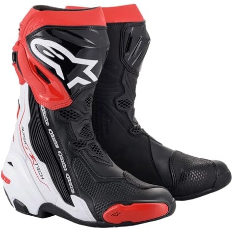 Alpinestars Supertech R Stivali moto (Black/White/Red,42)