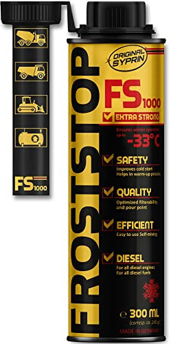 SYPRIN ORIGINAL Professional Diesel Frost Stop additive for winter - fuel additive, flow improver, frost and winter protection down to -33°C for large Professional Diesel Vehicles