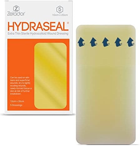 Hydrokolloid extra dünner Verband, 10 x 20 cm, 5 Stück