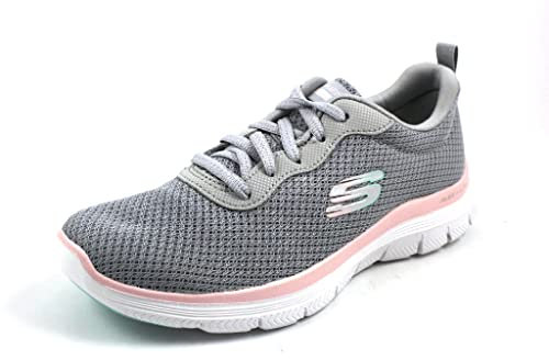 Skechers Flex Appeal 4.0 Brilliant View Sneaker in Übergrößen Grau 149303 GYLP große Damenschuhe, Größe:42