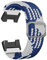 Feysentoe Cinturino per XiaoMi Redmi watch/Mi Watch lite Cinturino di Ricambio(blu e bianco)